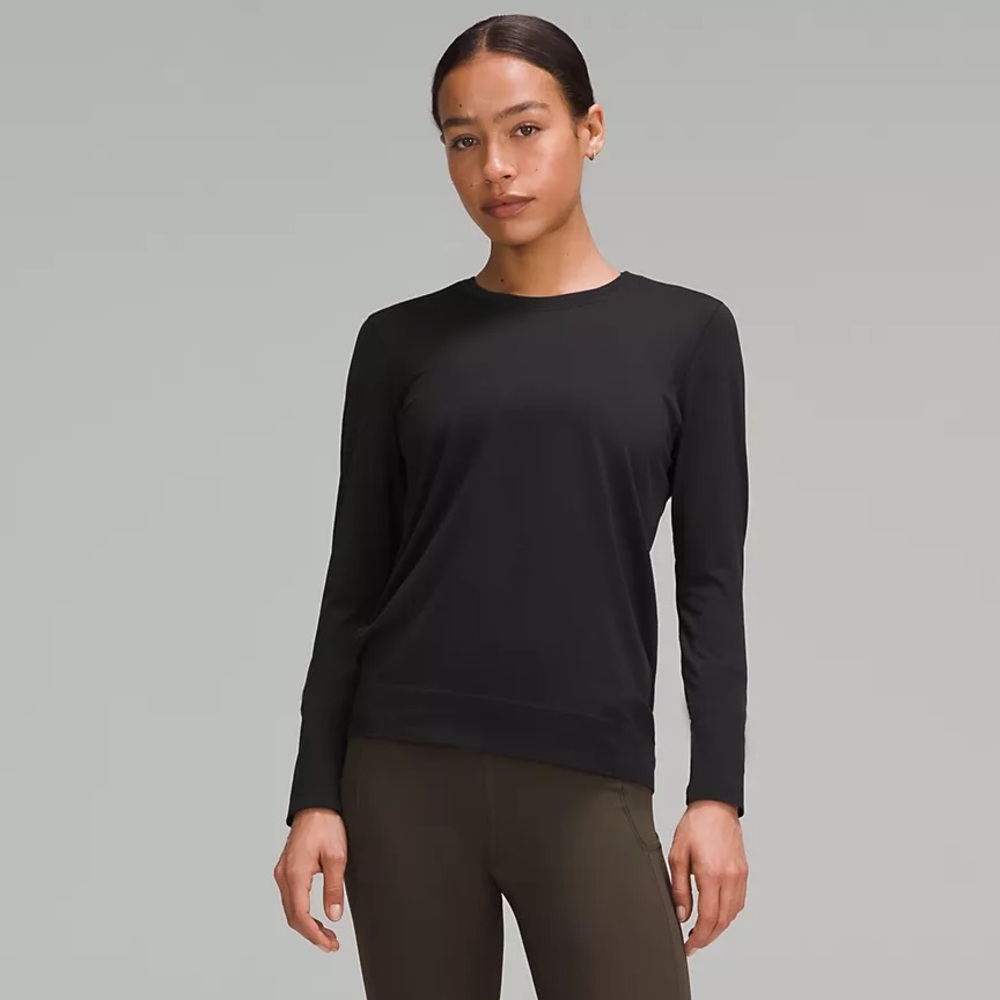 NWT LULULEMON Swiftly Relaxed Long-Sleeve Shirt (black)